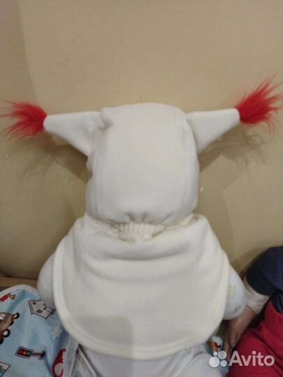 Новый шапка-шлем зимний флисовый для девочки