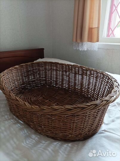 Корзина для кошек. Плетёная. 65/45см