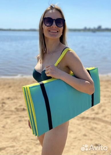 Пляжный коврик из прочного материала лавандовый