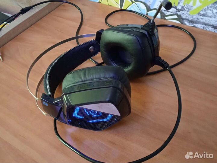 Наушники игровые оклик alien HS-L800G б/у