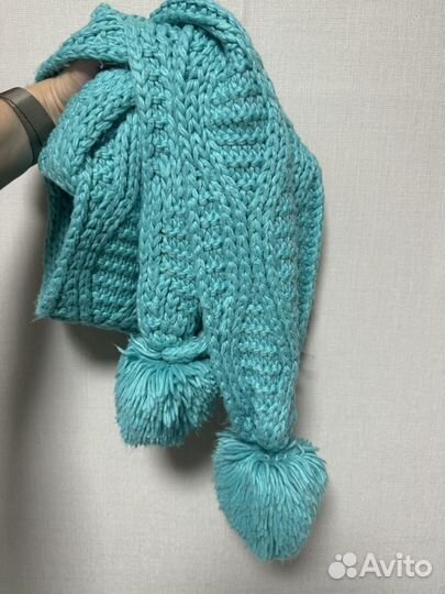 Шарф голубой