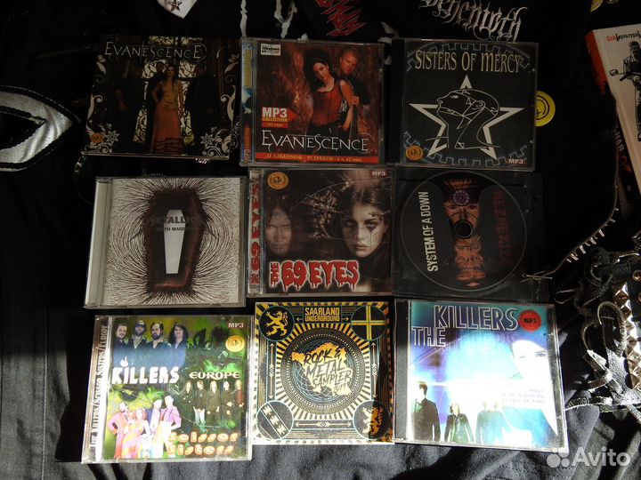 Рок и метал атрибутика 2007, шмот, украшения,диски