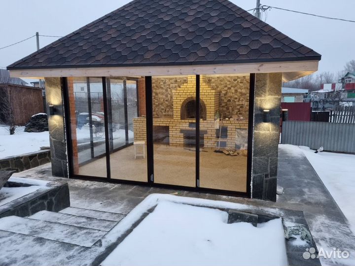 Остекление беседок