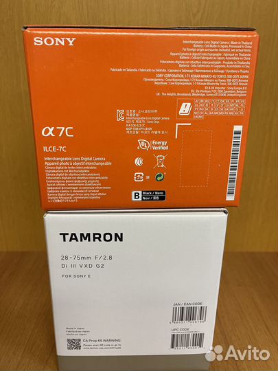 Sony Alpha A7C Body (Русское меню) Новый