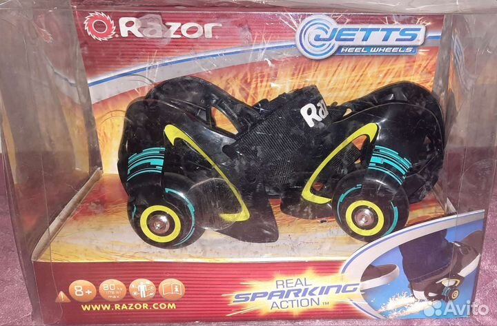 Ролики на обувь razor Jetts с искрами