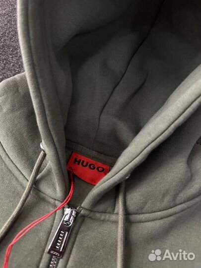 Зип худи Hugo Boss зеленое