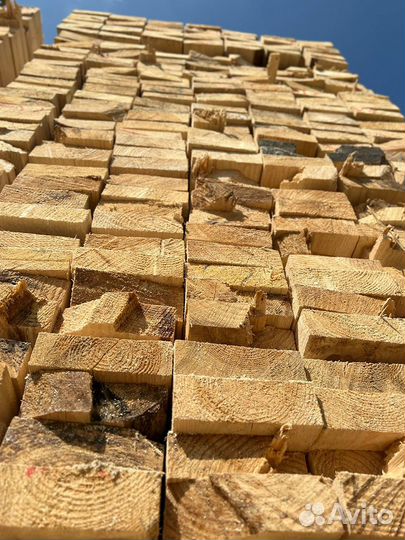 Доска обрезная, сорт 1, т/у, сосна