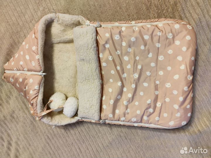 Меховой конверт для коляски