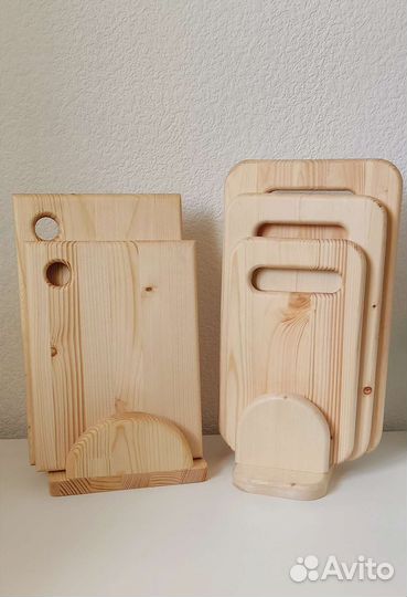 Набор разделочных досок на подставке