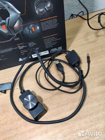 Геймерские наушники Asus strix PRO черный