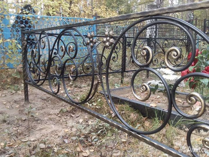 Ограды кованные сварные на могилу