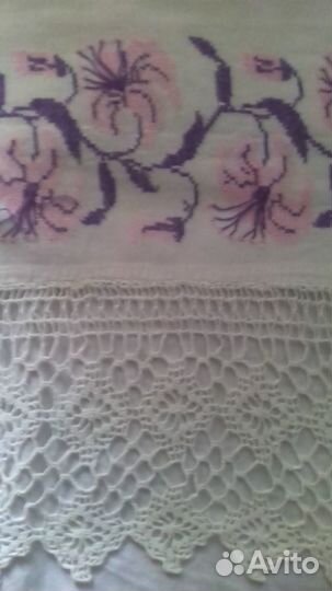 Рушник и Накомодник ручная работа СССР