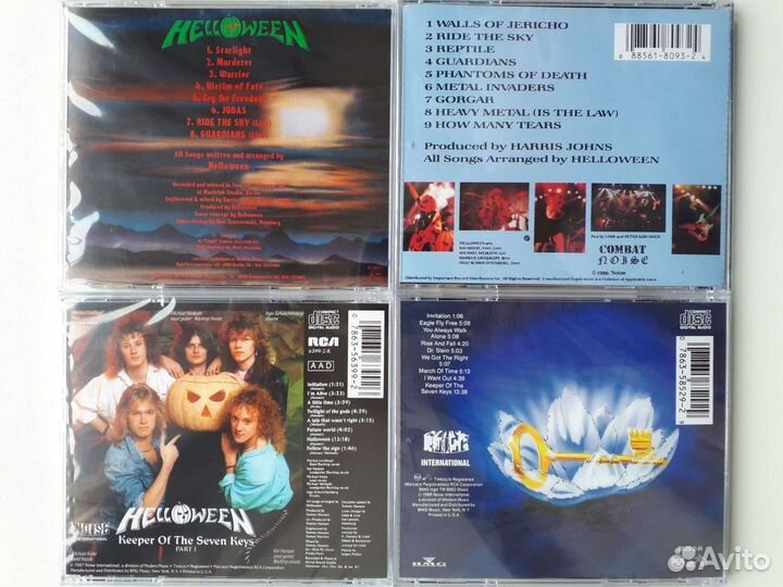 CD диски Helloween, Gamma Ray, Grave Digger, Rage