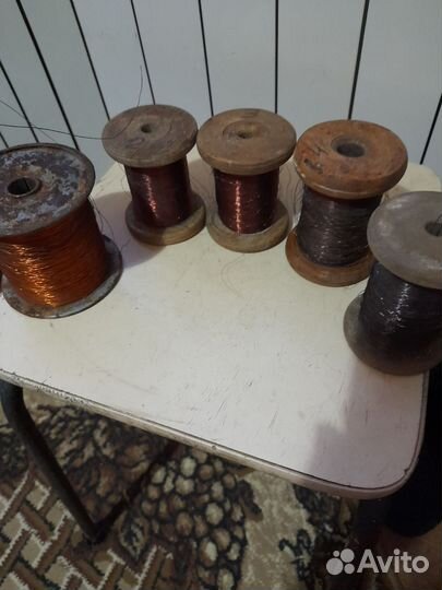 Проволока медная СССР катушка