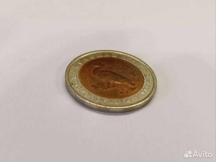 10 рубл 1992 год Красная книга Казарка