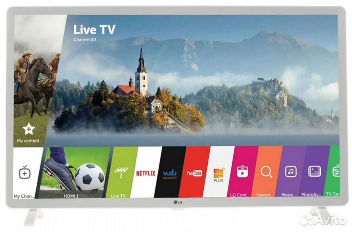 Белый SMART TV, Wi-Fi, LG 32 дюйма 2021г