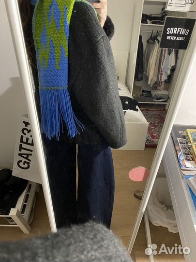 Вязаный шарф ручной работы