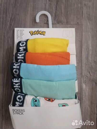 Боксеры детские h&m комплект из 5 шт. новые