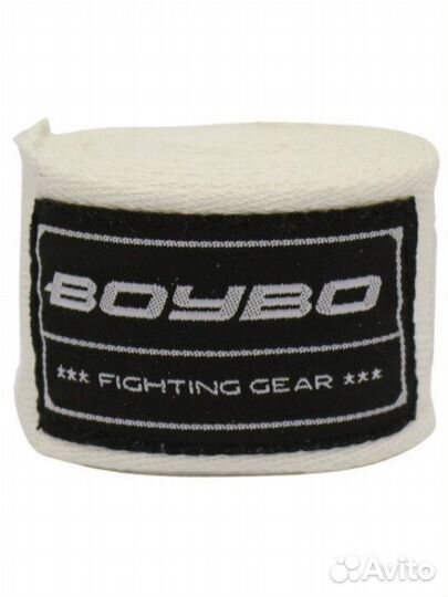 Бинты BoyBo хлопок-эластан, кмф (Красный, 4,5 м )