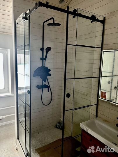 Душевое ограждение из закалённого стекла