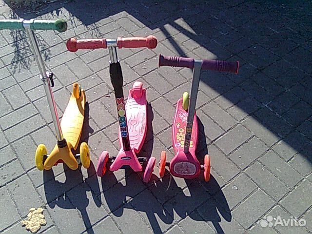 Самокат детский трехколесный бу