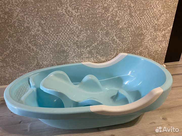 Детская ванночка с горкой и гамаком