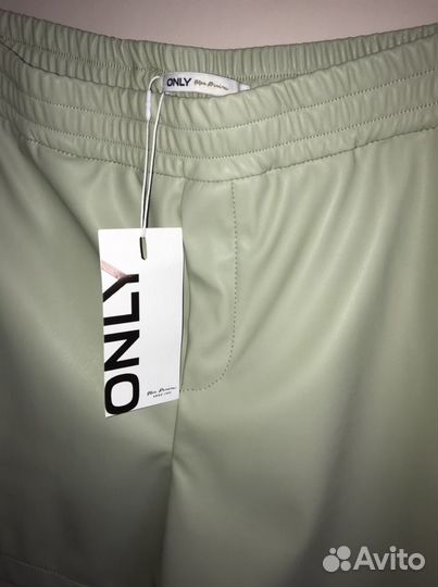 Шорты новые из эко кожи only (italy) L 48/50