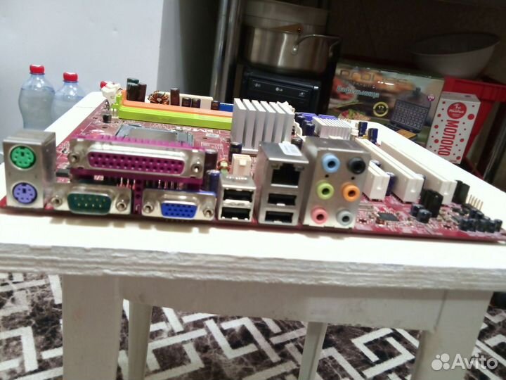 Материнская плата с процессором