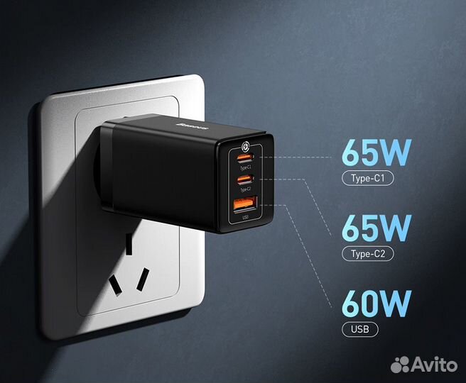Зарядное устройство GaN5 Baseus 65W