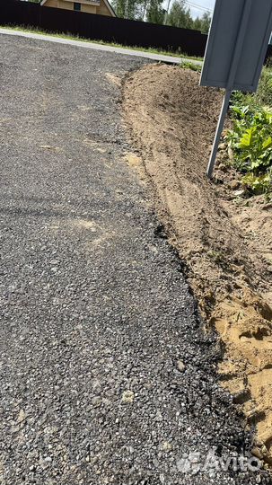 Укладка асфальтовой крошки асфальтирование