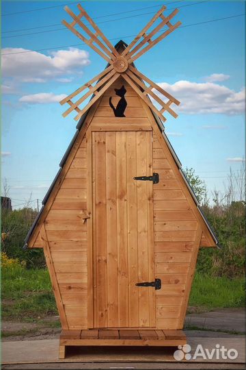Дачный туалет деревянный С531