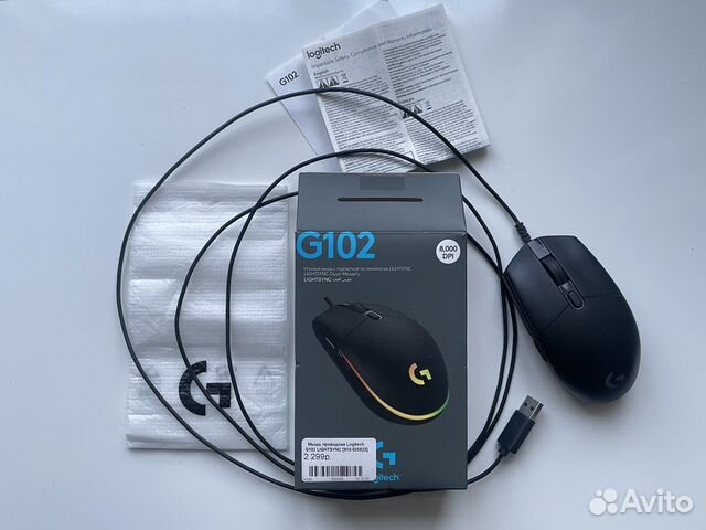 Игровая мышь logitech g102