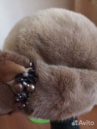 Шапка норковая женская