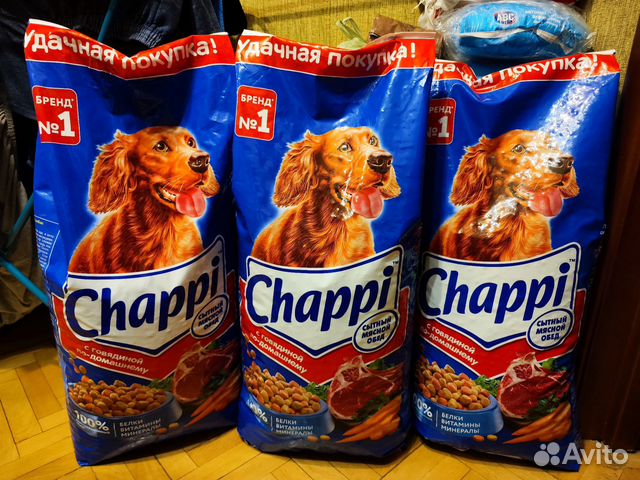 Chappi 15 кг Сухой Корм для Собак купить в Москве | Животные и ...