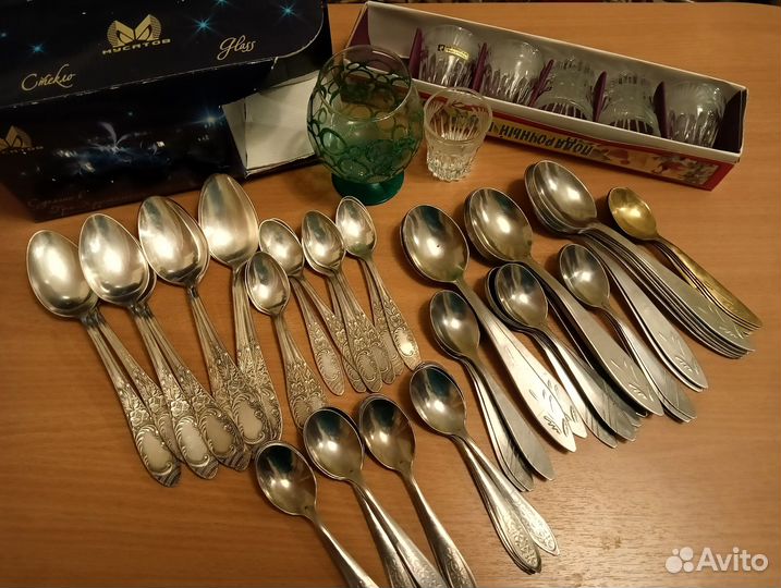 Мельхиоровые ложки, нержавейка, новые, СССР