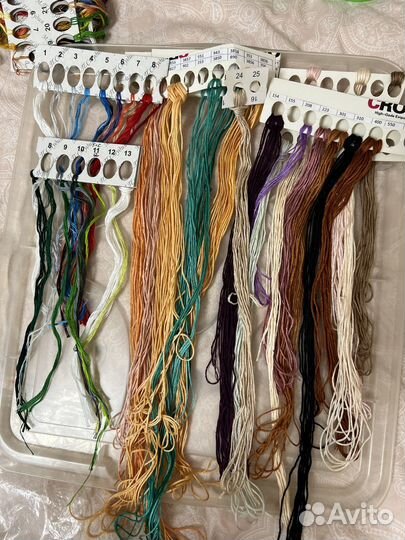 Остатки от наборов для вышивания