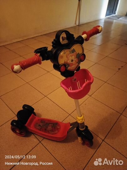 Самокат детский трехколесный бу