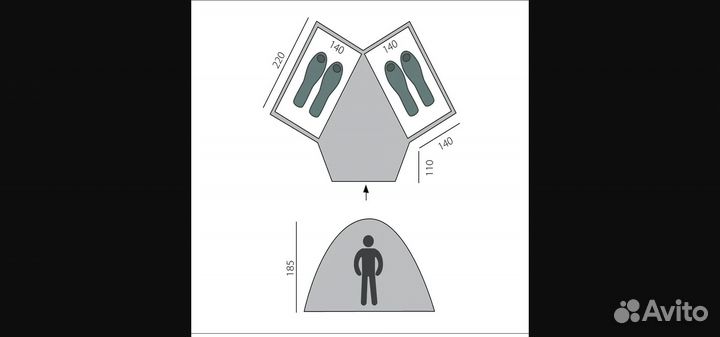 Палатка btrace double 4