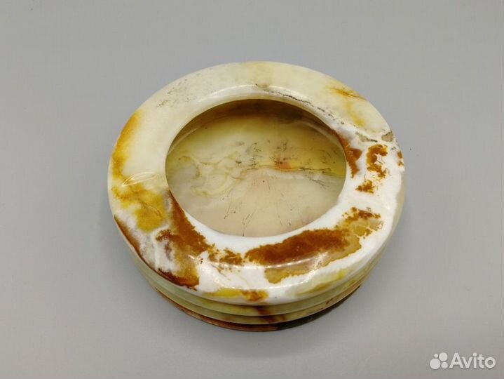 Пепельница 12,5*3,5 см камень Оникс