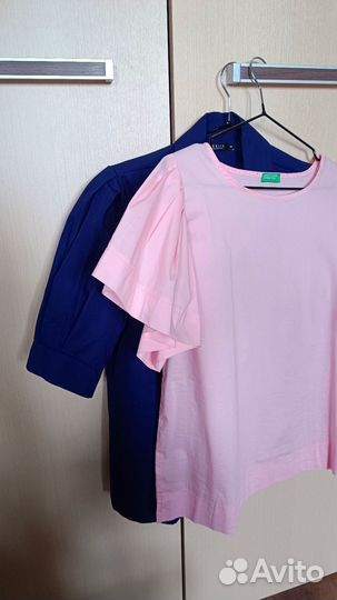 2 рубашки - блузки Benetton и Mohito