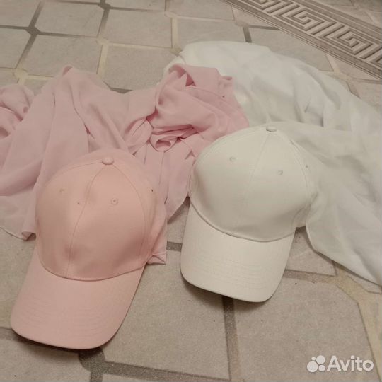 Кепка-хиджаб, кепка с пришитым шарфом,хиджаб