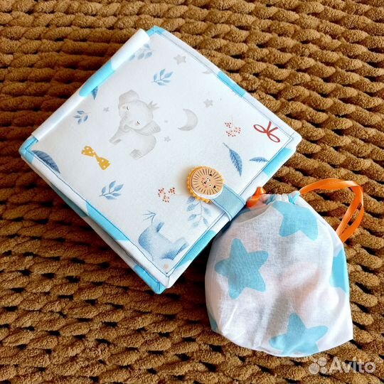 Мягкая развивающая книжка 