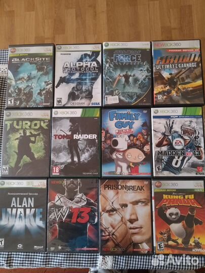Диски с играми на xbox 360