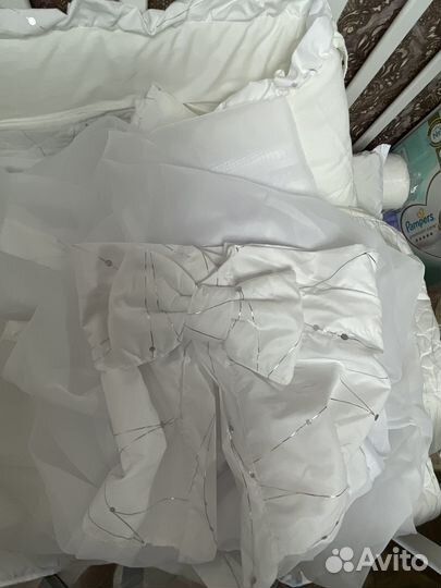 Бортики и балдахин в кроватку