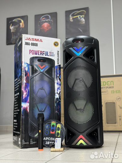 Большая блютуз колонка partybox 100W 80cm