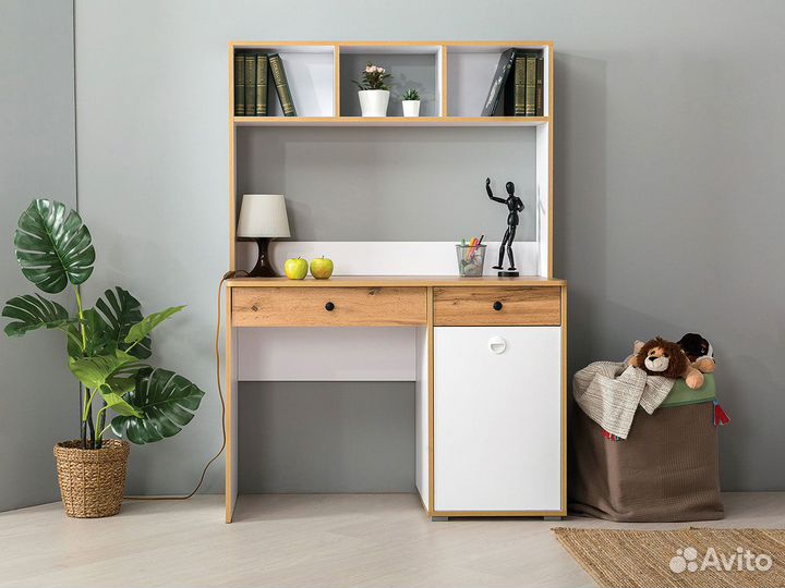 Стол письменный Вуди с надстройкой
