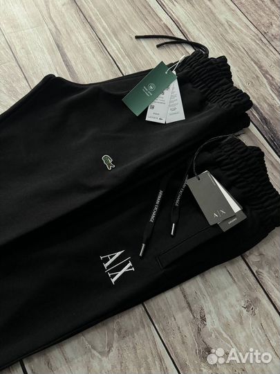 Спортивные штаны Armani Exchange черные LUX