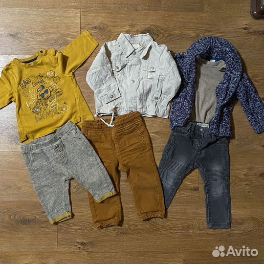 Пакет фирменных вещей на мальчика 9 месяцев