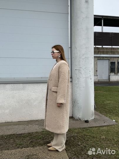Пальто с ворсом новое