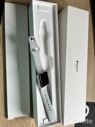 Часы apple watch 3 silver 38 mm